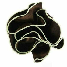 Load image into Gallery viewer, Vittorio Farina Round Pocket Square with Embroidered Piping
