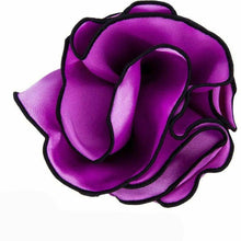 Load image into Gallery viewer, Vittorio Farina Round Pocket Square with Embroidered Piping
