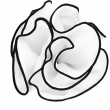 Load image into Gallery viewer, Vittorio Farina Round Pocket Square with Embroidered Piping
