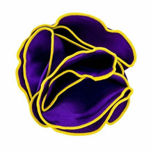 Load image into Gallery viewer, Vittorio Farina Round Pocket Square with Embroidered Piping
