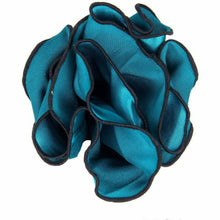 Load image into Gallery viewer, Vittorio Farina Round Pocket Square with Embroidered Piping
