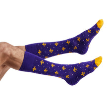Load image into Gallery viewer, Purple and Gold - Fleur de lis
