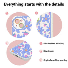 Load image into Gallery viewer, Purple Flower Phone Case For iPhone 11 Case iPhone 13 14 Pro Max iPhone 12 Phone Case iPhone11 iPhone14 Soft Back Cover Cute Pattern Soft iPhone Fashion Comfortable Grip Design &amp; Aesthetic Floral Pattern iphone Case
