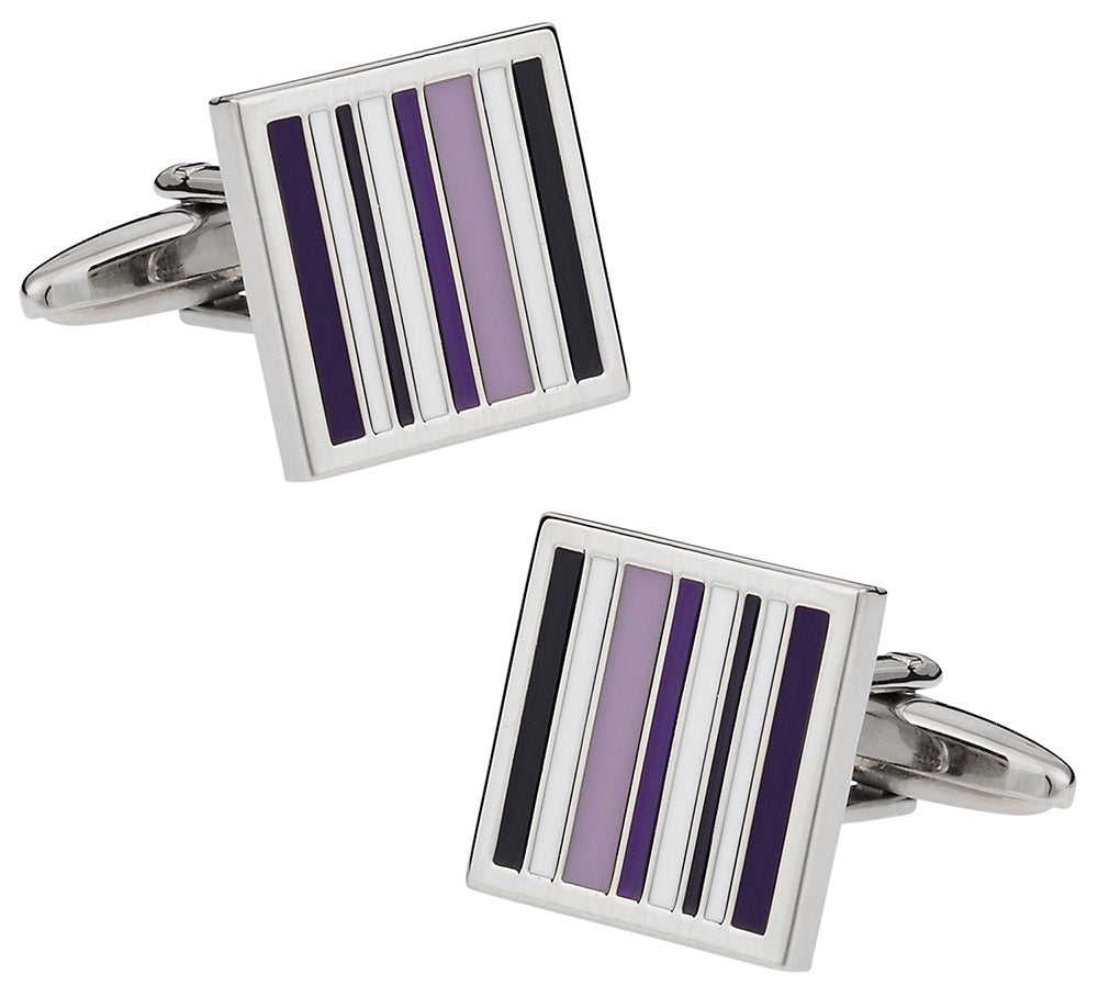 Purple Lined Cufflinks