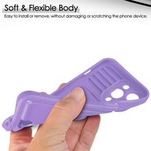 Load image into Gallery viewer, Purple Silicone Slide Camera Protector Case For iPhone 14 11 12 13 Pro Max X XR XS Magnetic Ring Card Holder Cover Heavy Duty Multifunctional Shockproof Magnetic Cover Case &amp; Holder
