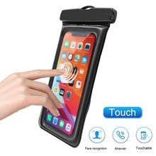 Load image into Gallery viewer, Purple Universal Waterproof Phone Case Water Proof Swim Pouch Bag Cases For iPhone Floating Phone Protector Smartphone Touchscreen Waterproof Pouch
