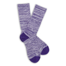 Load image into Gallery viewer, Purple / White Marl Casual Socks

