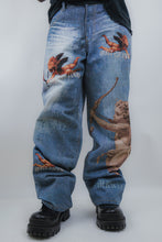 Load image into Gallery viewer, RM205B BABY - Graphic Printed Baggy Jeans
