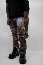 Load image into Gallery viewer, RM202SK - Graphic Printed Stacked Jeans
