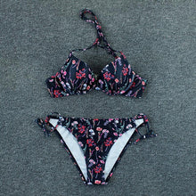 Load image into Gallery viewer, Push Up Bikini Floral Print Swimsuit Swimwear Women Bathing Suit Bikinis Set Brazilian Beach Female Wear Women's Bikini Swimsuits Floral Printed Bathing Suits for Women 2 Piece Bikini
