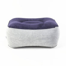 Load image into Gallery viewer, PVC Footrest Pillow Inflatable Portable Foot Rest Plush Pillow Cushion Travel Plane Train Office Home Leg Feet Relaxing Tool Inflatable Foot Rest Pillow for Travel Kids Adults Airplane Travel Pillow Adjustable Height Cushions
