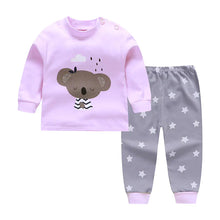 Load image into Gallery viewer, Cotton Pajama Set for Kids 0-5 Years with Cartoon Design - # BAAA81810020
