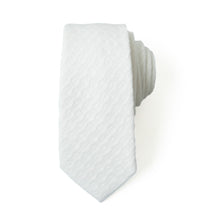Load image into Gallery viewer, Quilted White - Men's Tie
