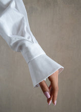 Load image into Gallery viewer, Quinta Tie Detail White Organic Cotton Shirt
