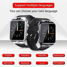 Load image into Gallery viewer, Bluetooth android smart watch with Camera Clock SIM TF Slot smartwatch
