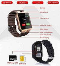 Load image into Gallery viewer, Bluetooth android smart watch with Camera Clock SIM TF Slot smartwatch
