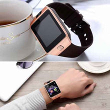 Load image into Gallery viewer, Bluetooth android smart watch with Camera Clock SIM TF Slot smartwatch
