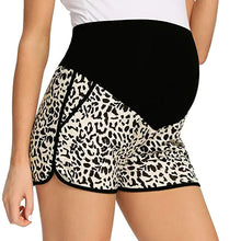 Load image into Gallery viewer, Fashionable Casual Maternity Sports Shorts with Belly Holder - # WOM21610007 - PRG
