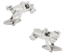 Load image into Gallery viewer, Racecar Cufflinks in Silver
