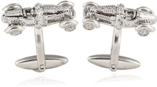 Load image into Gallery viewer, Racecar Cufflinks in Silver
