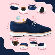 Load image into Gallery viewer, Rachel Kids Velvet Buckle semi casual Loafer

