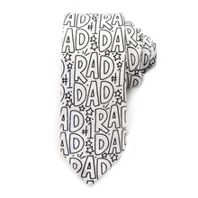 Load image into Gallery viewer, Rad Dad Coloring Tie  *markers sold separately
