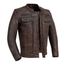 Load image into Gallery viewer, Raider Men's Motorcycle Leather Jacket
