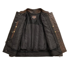 Load image into Gallery viewer, Raider Men's Motorcycle Leather Jacket
