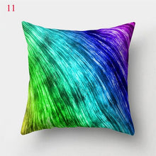 Load image into Gallery viewer, Rainbow Pillowcase Colorful Pillow Covers Cushion Cover Rainbow Throw Pillow Case Cushion Covers Abstract Swirl Rainbow Blue Green Red Bright Colors Wave Blend Throw Pillow Covers
