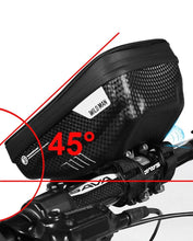 Load image into Gallery viewer, Rainproof Bicycle Bag Frame Front Top Tube Cycling Bag Reflective 6.5in Phone Case Touchscreen Bag Bike Accessories Bike Phone Bag Bicycle Bag Front Frame Pouch Top Tube Pouch Waterproof Bike Holder Accessories Bag Mount Handlebar Cell Phone
