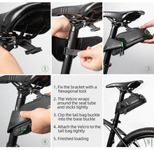Load image into Gallery viewer, Rainproof Bicycle Bag Shock Proof Bike Bag For Reflective Large Capacity Seat Bike Bag Accessories Bag Seat Bag Bike Bag Under Seat Bicycle Bag Cycling Accessories Storage Pouch Bike For Mountain Road Bike
