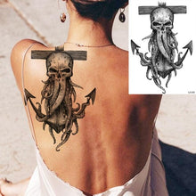 Load image into Gallery viewer, Realistic Lion Temporary Tattoo Black Warrior Sticker Waterproof Luxury Tattoo For Men Women
