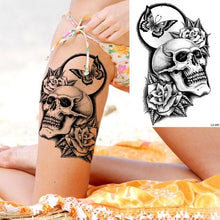 Load image into Gallery viewer, Realistic Lion Temporary Tattoo Black Warrior Sticker Waterproof Luxury Tattoo For Men Women
