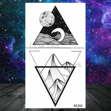 Load image into Gallery viewer, Realistic Small Planets Temporary Tattoos Arm Waterpoof Black Sticker Space Planets For Girls And Boys

