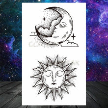 Load image into Gallery viewer, Realistic Small Planets Temporary Tattoos Arm Waterpoof Black Sticker Space Planets For Girls And Boys
