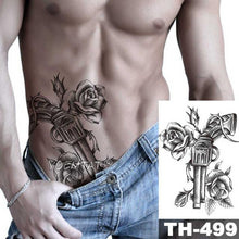 Load image into Gallery viewer, Realistic Temporary Lion Wolf Sticker Tattoo Waterproof  Elegant Body Arm Warrior Tattoo For Mens
