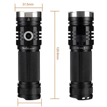 Load image into Gallery viewer, Rechargeable Adjustable  Flashlight High Lumen Powerful Waterproof Portable Cree USB LED Super Bright Flashlight Pocket Size Torch Light For Camping Hiking Riding
