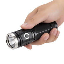 Load image into Gallery viewer, Rechargeable Adjustable  Flashlight High Lumen Powerful Waterproof Portable Cree USB LED Super Bright Flashlight Pocket Size Torch Light For Camping Hiking Riding
