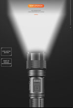 Load image into Gallery viewer, Rechargeable Adjustable Led Flashlights With High Lumen With Battery Display Super Bright Waterproof Flashlight  5 Lighting Modes For Adventure Hiking Camping Hunting New Design
