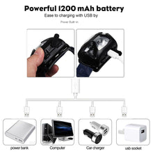 Load image into Gallery viewer, Rechargeable Adjustable  LED USB Headlight Powerfull Elastic High Lumens Headband Headlamp Motion Sensor Flashlight For Adults Kids Running Camping Hiking Camping
