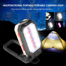 Load image into Gallery viewer, Rechargeable Adjustable USB LED Portable Charger Battery High Capacity with Digital Display LCD Screen Waterproof Flashlight COB Work Light For Repairing Outdoor Camping
