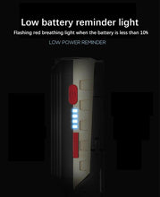 Load image into Gallery viewer, Rechargeable Adjustable USB LED Portable Charger Battery High Capacity with Digital Display LCD Screen Waterproof Flashlight COB Work Light For Repairing Outdoor Camping
