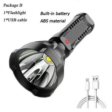 Load image into Gallery viewer, Rechargeable Adjustable USB LED Portable Rotary High Lumen Zoombale Super Strong Flashlight  Ultra-bright For Long-range  Outdoor  Camping Fishing Hiking Riding Walking Jogging Flashlight
