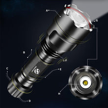 Load image into Gallery viewer, Rechargeable Adjustable Zoomable Waterproof LED Flashlight Super bright LED Tactical Torch Flashlight For Night Riding Camping Hiking Hunting &amp; Indoor Activities
