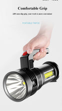 Load image into Gallery viewer, Rechargeable Handheld Flashlights Waterproof  3 Switch Mode Powerful High Lumens Spotlight Fashlight High Power Portable LED Waterproof Outdoor Long Lasting Spot Light Flashlight For Home &amp; Outdoor Use
