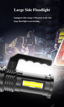Load image into Gallery viewer, Rechargeable Handheld Flashlights Waterproof  3 Switch Mode Powerful High Lumens Spotlight Fashlight High Power Portable LED Waterproof Outdoor Long Lasting Spot Light Flashlight For Home &amp; Outdoor Use
