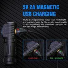 Load image into Gallery viewer, Rechargeable High Lumen Super Bright Powerful LED CREE XP-L HI  Flashlight Magnetic Water &amp; Impact Resistant Handheld Flashlights  For Outdoor Camping Hiking Riding
