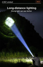 Load image into Gallery viewer, Rechargeable LED Flashlights High Lumens Waterproof Zoomable Super Bright Tactical Flashlight Powerful  USB LED CREE Flashlight  Hand Lamp For Hiking Camping Household Outdoor Sport
