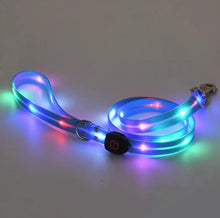 Load image into Gallery viewer, Rechargeable LED Pet Collar with Nylon Leash
