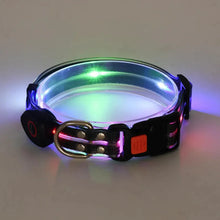 Load image into Gallery viewer, Rechargeable LED Pet Collar with Nylon Leash
